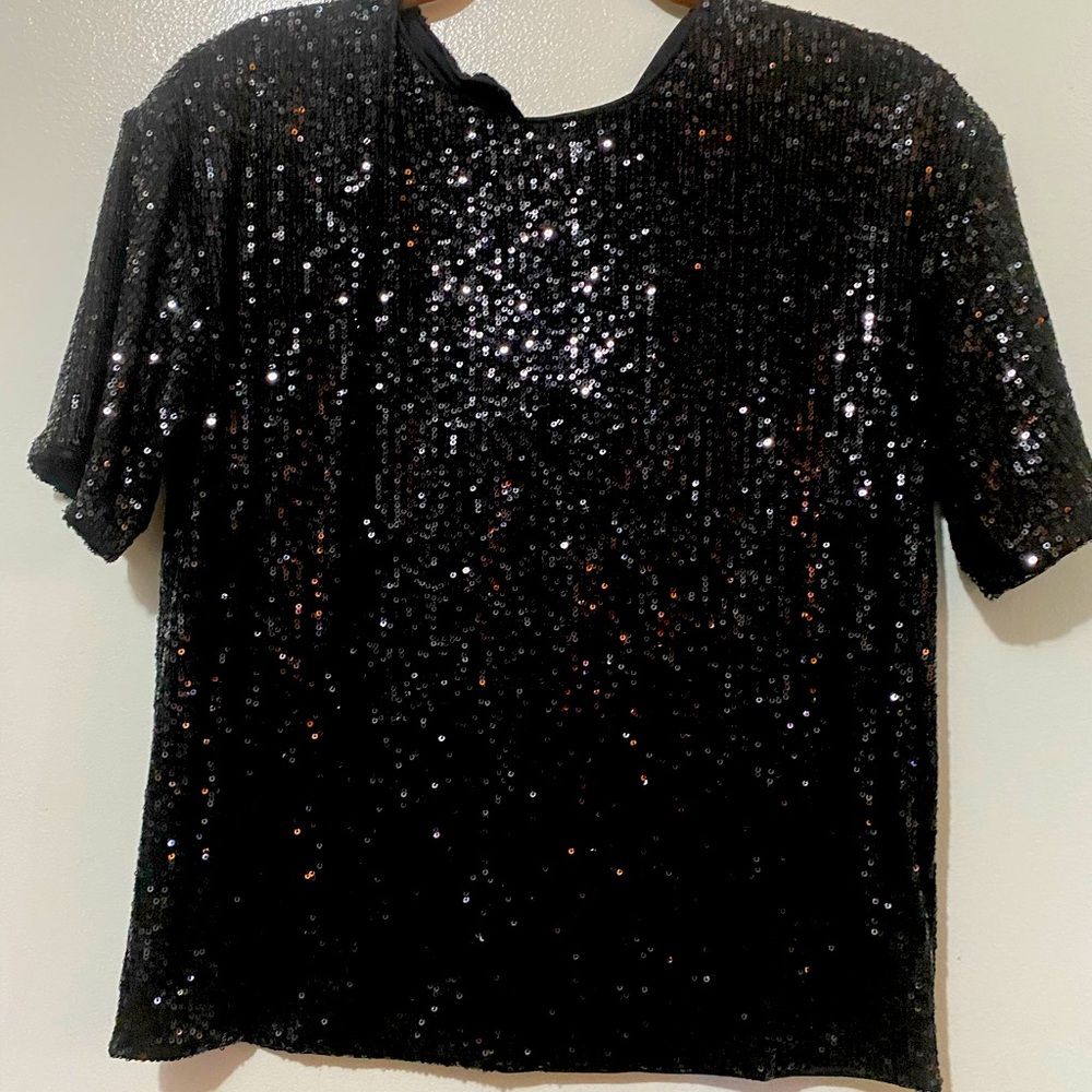 Classic sequin top Sz S